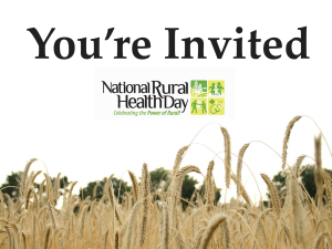 National Rural Health Day is almost here!